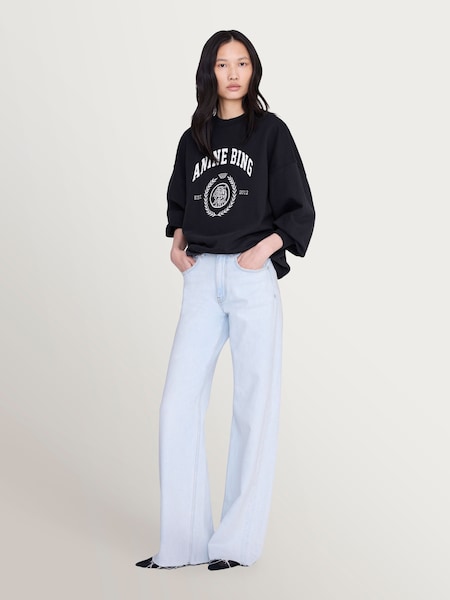 Black - Miles Sweatshirt Collegiate In Vintage