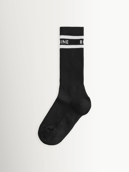 Black - Sully Sporty Socks In Stripe