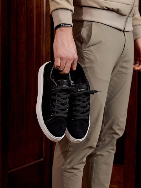 Black - Regular Suede Eton Trainers