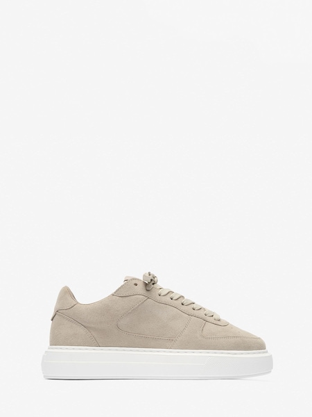 Sand Suede - Regular Court Trainers