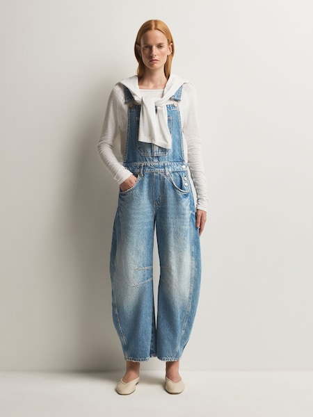 Blue - Good Luck Denim Dungarees