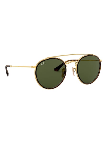 Ray-Ban Gold 0RB3647N Sunglasses (398259) | £164
