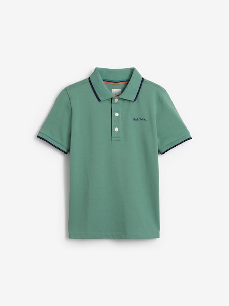 Boys Short Sleeve Signature 100% Cotton Polo Shirt (406442) | £22