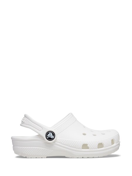 White Classic Toddler Unisex Clogs (687163) | £40