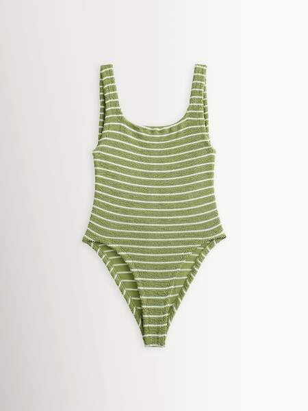 Green - Square Neck Swimsuit