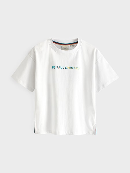 Boys Oversized Short Sleeve Iconic Print 100% Cotton T-Shirt (880790) | £20