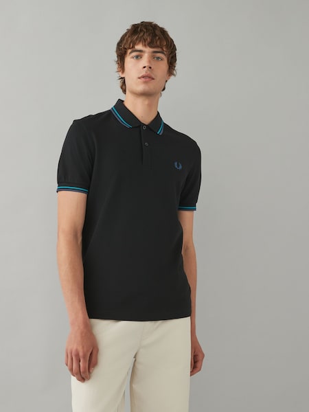 Mens Twin Tipped 100% Cotton Polo Shirt (915117) | £32
