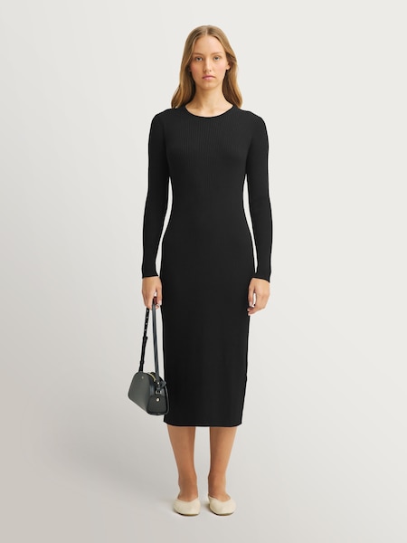 Black - Tuono Long Sleeve Midi Dress