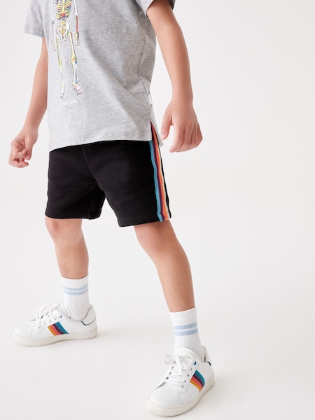 Boys 100% Cotton Artist Stripe Sweat Shorts (952120) | £35