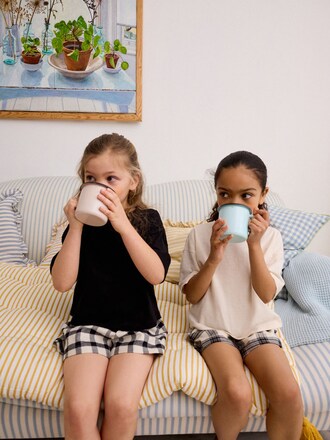 Black/White Woven Bottom Pyjamas 2 Pack (3-16yrs)