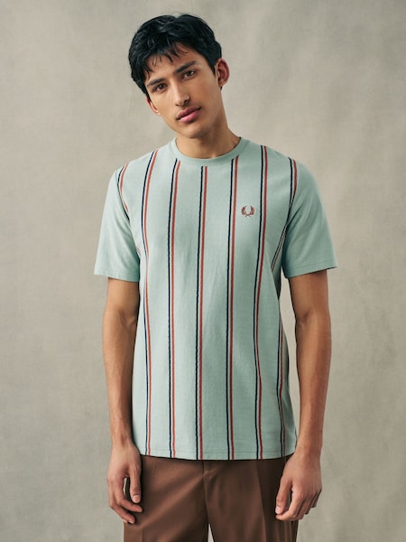 Striped Crepe Pique T-Shirt (AA4214) | £70