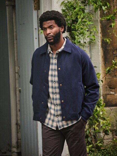 FatFace Harrington Navy Harrington Sweat Jacket (AB4158) | £69