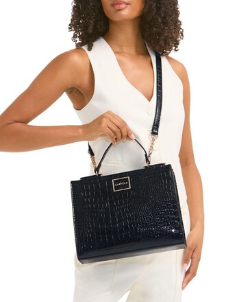 Carvela Black Chrome Jessica Mini Tote 2 Bag