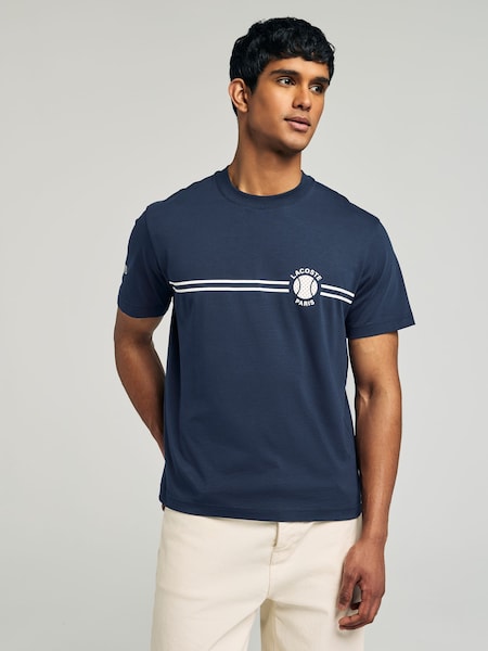 Classic Fit Embroidered Printed Jersey T-Shirt (AB9619) | £60