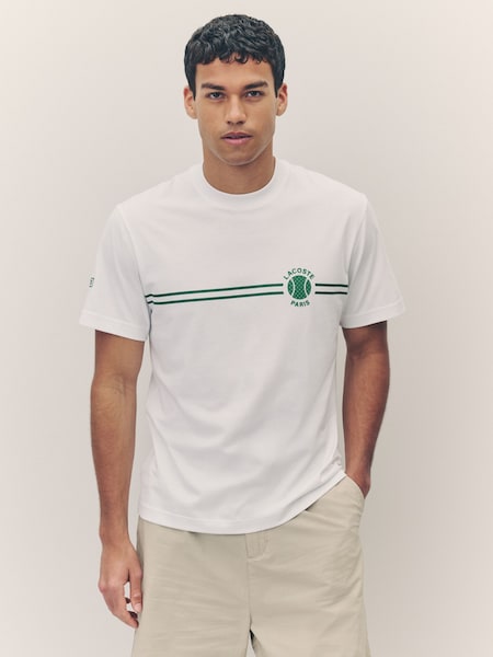 Classic Fit Embroidered Printed Jersey T-Shirt (AB9626) | £60