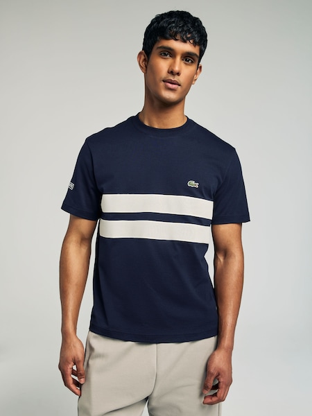 Classic Fit Heavy Jersey Mesh Insert T-Shirt (AB9632) | £65