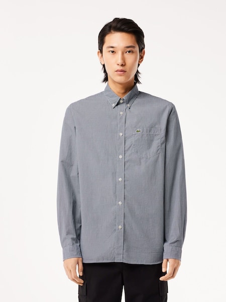 Regular Fit Gingham Weave Poplin Shirt (AC0707) | £105