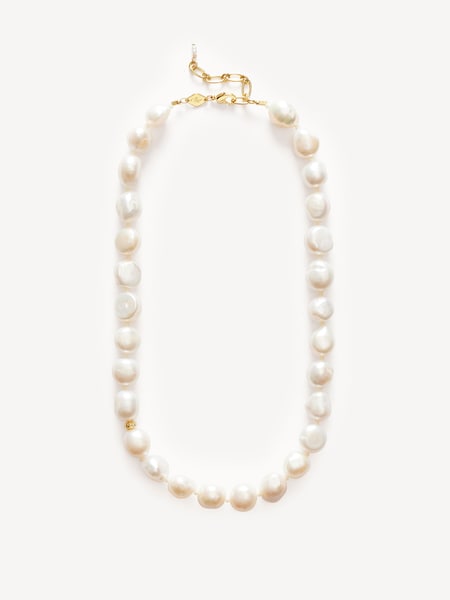 White Stellar Pearly Necklace (AC1236) | £240