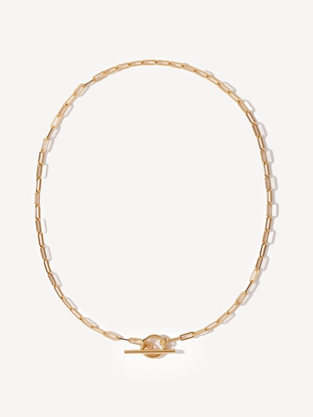 Gold Vermeil Small Love Link Necklace (AC1688) | £220