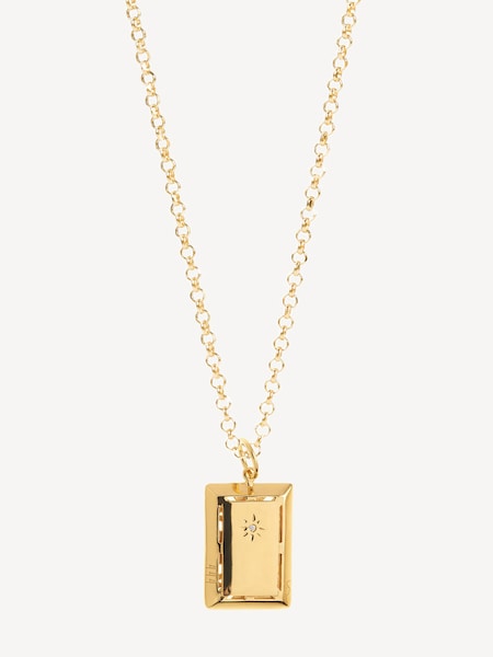 Gold Plated Angel Pendant Necklace (AC4584) | £120