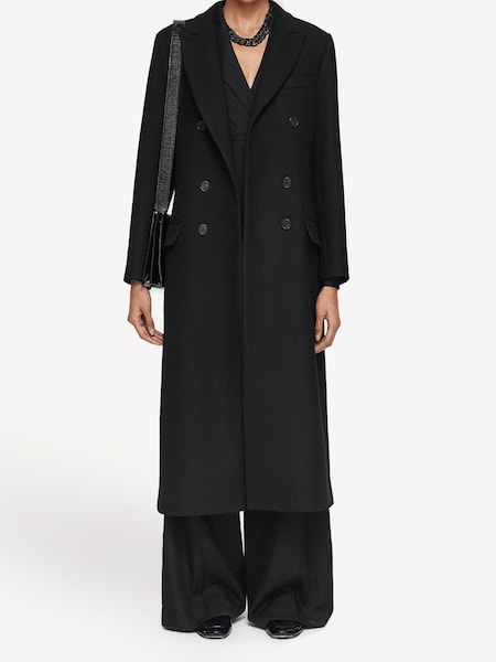 Black Liberte Heritage Wool Coat (AC5318) | £995