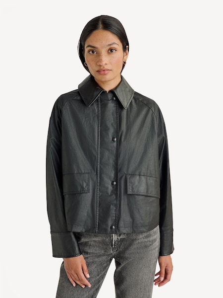 Black Iris Wax Jacket (AC5497) | £595