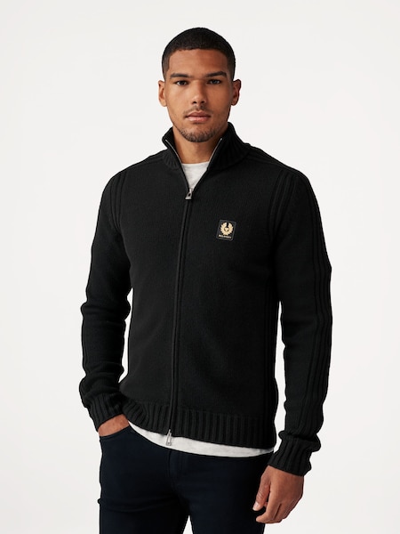 Black Watch Zip Cardigan (AC5665) | £325