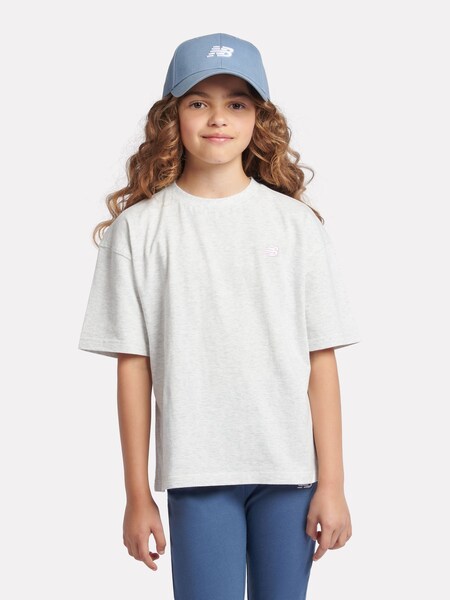 Grey Small Girls Logo 100% Cotton T-Shirt (AC7703) | £20 - £24
