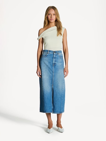 Blue Gesso Skirt (AD2578) | £240