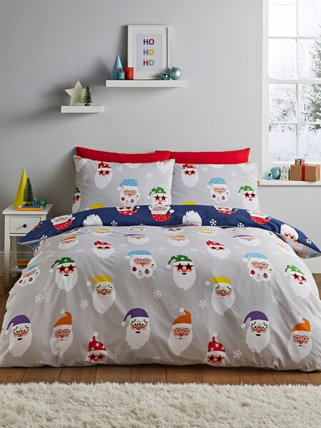 Red Christmas Santa Spectacular Duvet Cover Set (AD3435) | £15 - £26