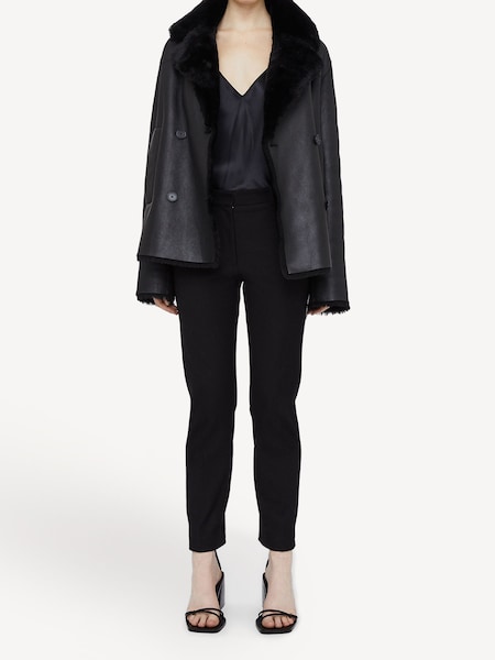 Black Coleman Straight Leg Trousers (AD5316) | £295