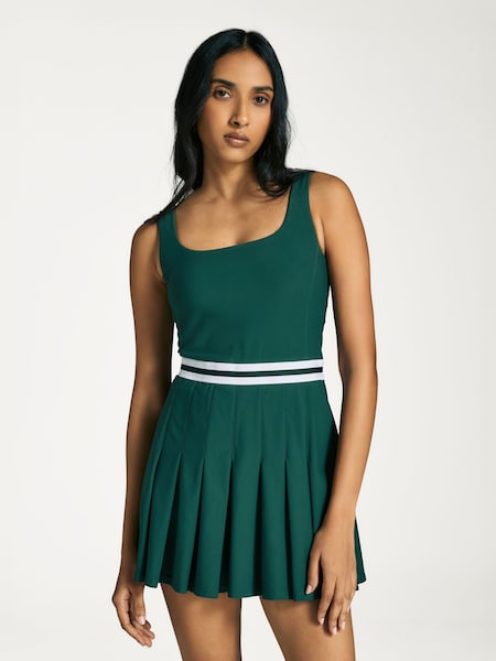Green Peached Lucette Plea Dress (AD6909) | £150