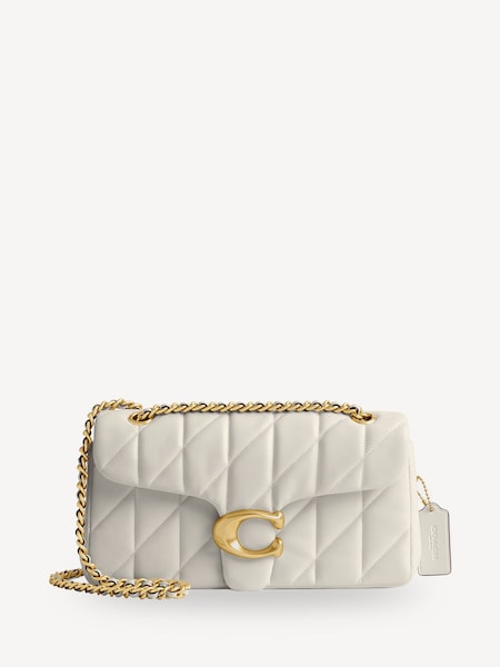 Cream Quilted Tabby 26 Shoulder Bag With Chain (AD7185) | £550