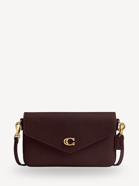 Red Crossgrain Leather Wyn Cross-Body Bag (AD7187) | £250