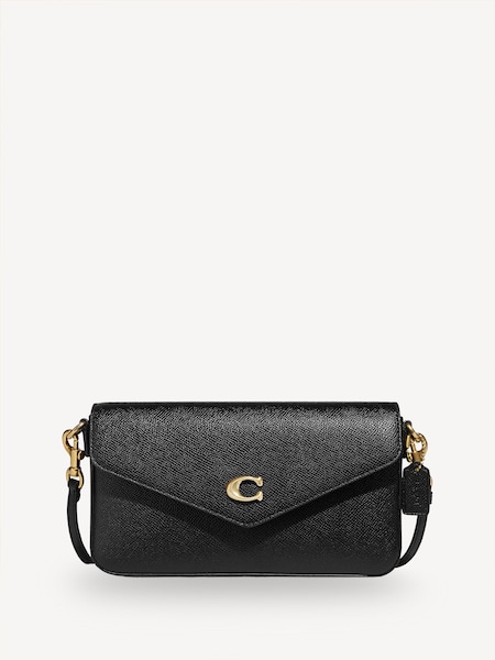 Black Crossgrain Leather Wyn Cross-Body Bag (AD7189) | £250