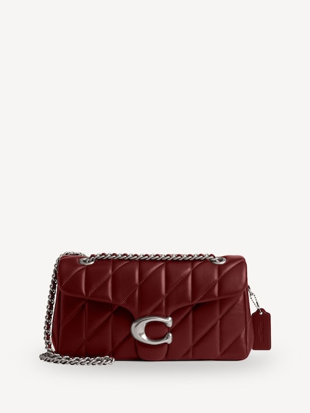 Red Quilted Tabby 26 Shoulder Bag With Chain (AD7200) | £550
