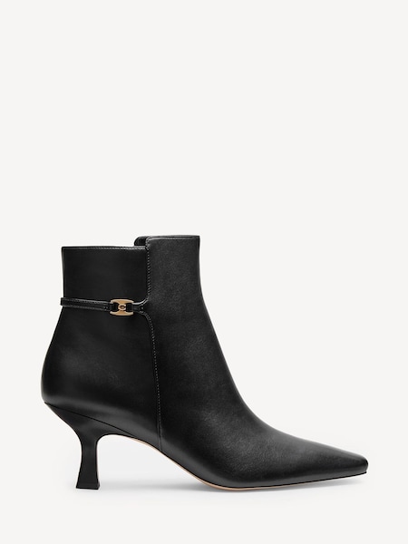 Black Rebecca Leather Boots (AD7816) | £140