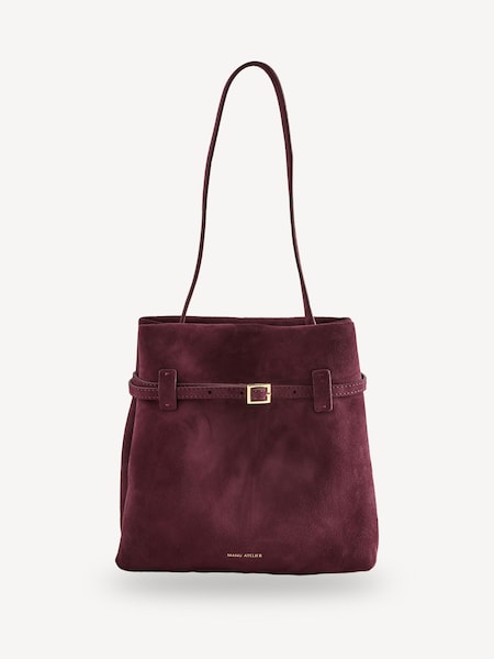 Red Suede Mini Tote Du Jour Bag (AD8891) | £445