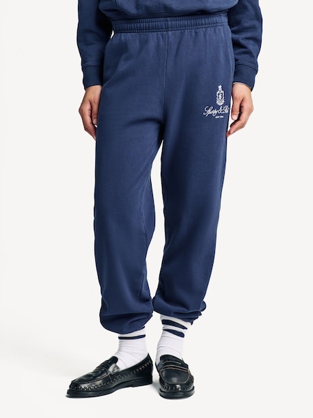 Blue Vendome Embroidered Joggers (AF5868) | £160