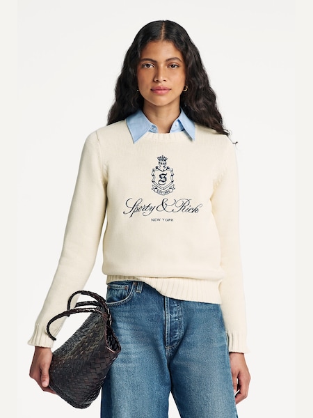 Cream Vendome Knitted Sweater (AF5877) | £160