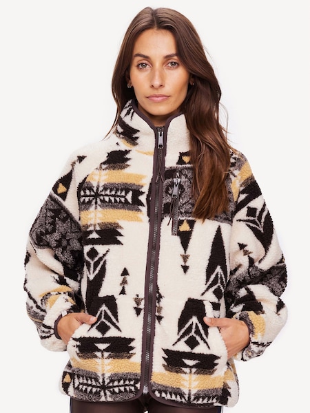 Multi Multi Totem Harlow Zip Up Fleece Jacket (AG2818) | £230