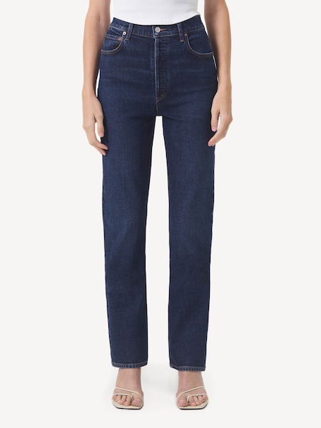Dark Blue Freya Slim High Rise Jeans (AG5135) | £270