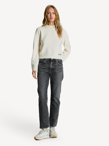 Grey Valen Mid Rise Vintage Straight Jeans (AG5140) | £310