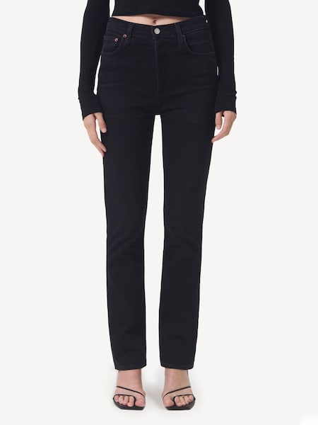 Black Freya Slim High Rise Jeans (AG5144) | £280