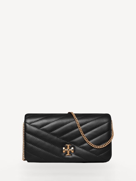 Black Kira Chevron Chain Wallet (AG6962) | £390