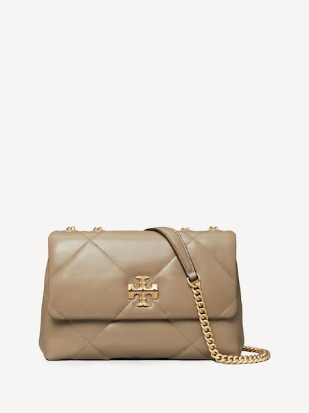 Natural Small Kira Diamond Quilt Convertible Shoulder Bag (AG6978) | £585
