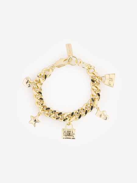 Gold Mini Icon Charm Bracelet (AG8859) | £140