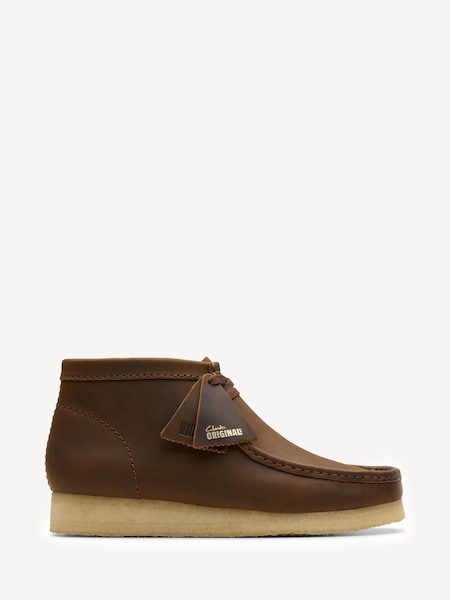 Brown Beeswax Wallabee Boots (AJ4420) | £145