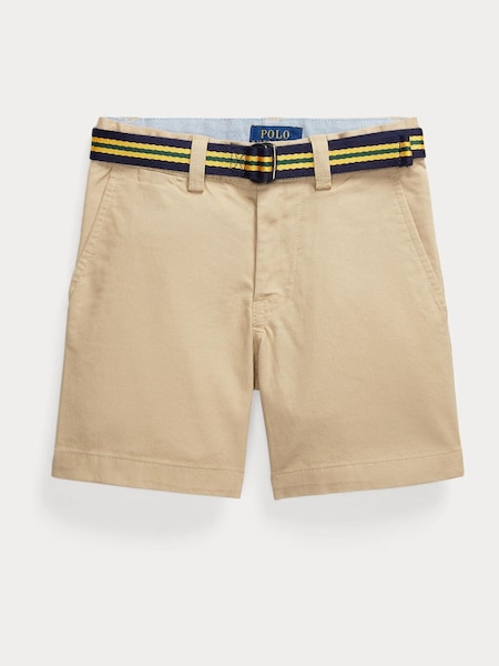 Brown Boys Skinny Fit Flex Abrasion Twill Shorts (AJ4902) | £75 - £79