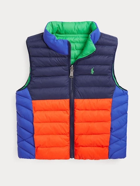 Multi Boys Reversible Padded Gilet (AJ4911) | £70 - £80
